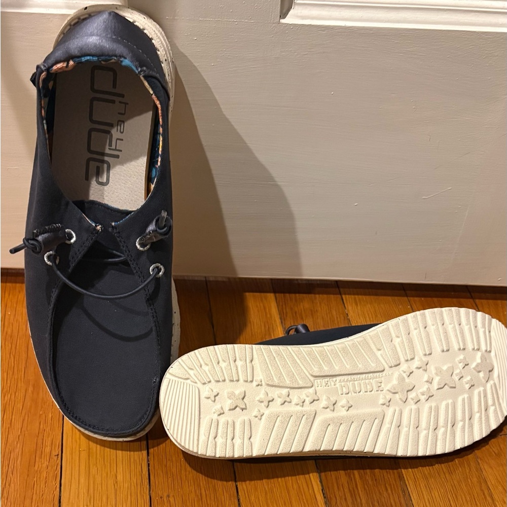 Hey Dude Dark Blue Wendy Satin